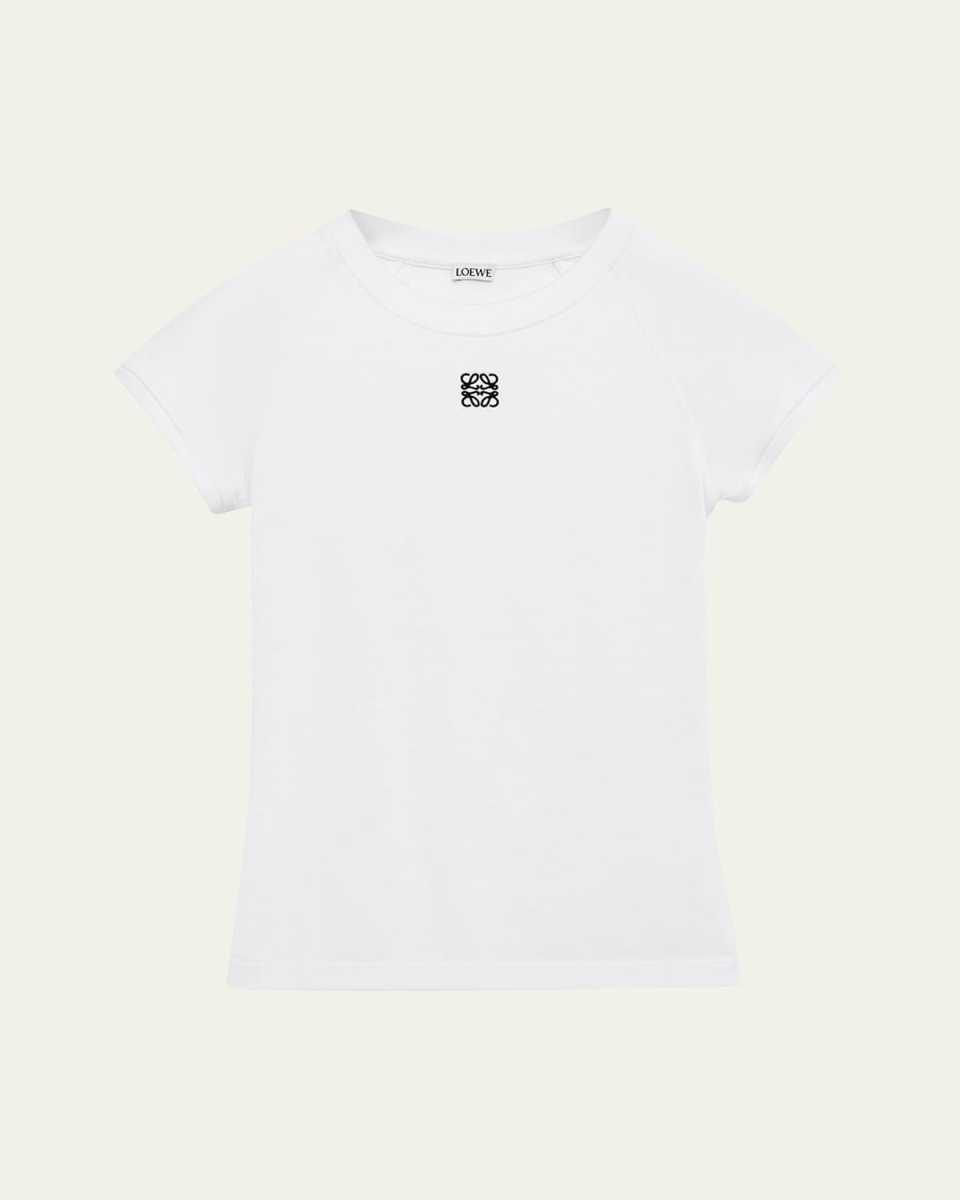 Ribbed Anagram Short-Sleeve Tee